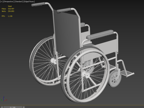 STANDARD MEDICAL WHEELCHAIR MANUAL WHEEL CHAIR MOBILITY Model 3D
