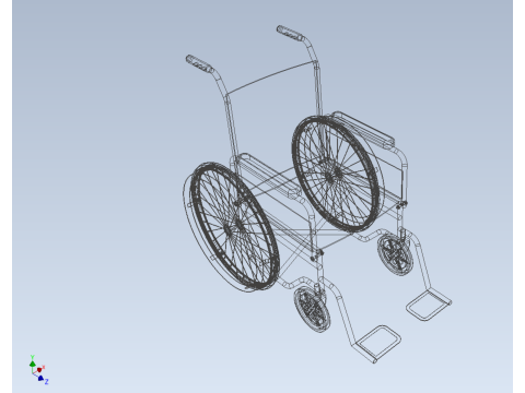 STANDARD MEDICAL WHEELCHAIR MANUAL WHEEL CHAIR MOBILITY Model 3D