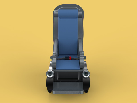 SELF-DRIVING SMART ELECTRIC WHEELCHAIR AUTONOMOUS ROBOT VEHICLE 3D Model