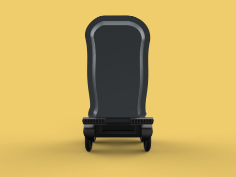 SELF-DRIVING SMART ELECTRIC WHEELCHAIR AUTONOMOUS ROBOT VEHICLE 3D Model