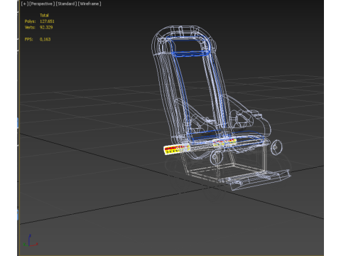 SELF-DRIVING SMART ELECTRIC WHEELCHAIR AUTONOMOUS ROBOT VEHICLE 3D Model