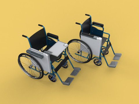 WHEELCHAIR SEAT LAP TRAY TABLE CUP HOLDER FOLDING RETRACTABLE 3D Model