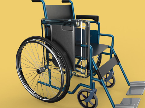 WHEELCHAIR SEAT LAP TRAY TABLE CUP HOLDER FOLDING RETRACTABLE Modèle 3D