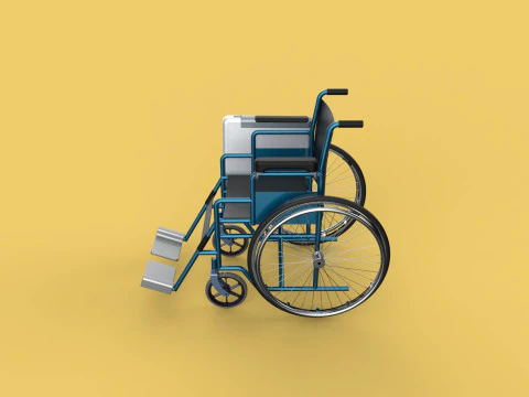 WHEELCHAIR SEAT LAP TRAY TABLE CUP HOLDER FOLDING RETRACTABLE 3D Model