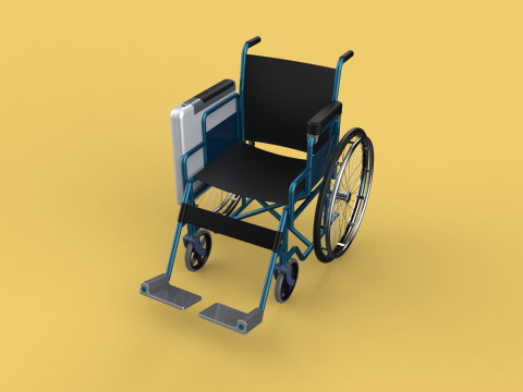 WHEELCHAIR SEAT LAP TRAY TABLE CUP HOLDER FOLDING RETRACTABLE Modèle 3D