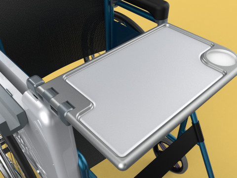 WHEELCHAIR SEAT LAP TRAY TABLE CUP HOLDER FOLDING RETRACTABLE Modèle 3D