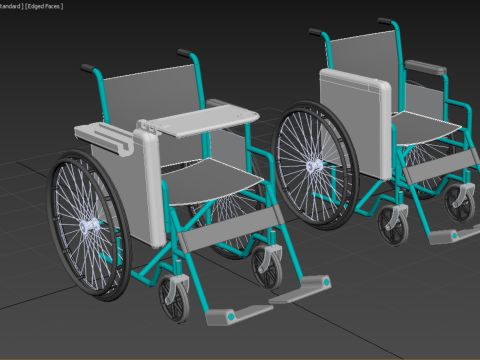 WHEELCHAIR SEAT LAP TRAY TABLE CUP HOLDER FOLDING RETRACTABLE Modèle 3D