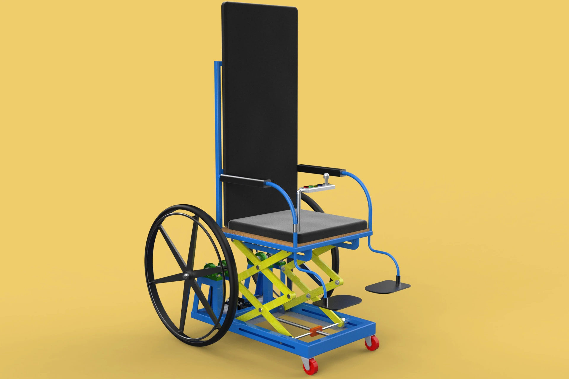 ELEVATING POWER ELECTRIC WHEELCHAIR ADJUSTABLE HEIGHT STANDING 3D Model .c4d .max .obj .3ds .fbx .stl .blend 