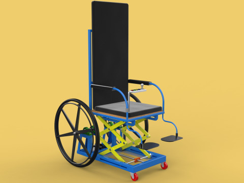 ELEVATING POWER ELECTRIC WHEELCHAIR ADJUSTABLE HEIGHT STANDING 3Dモデル