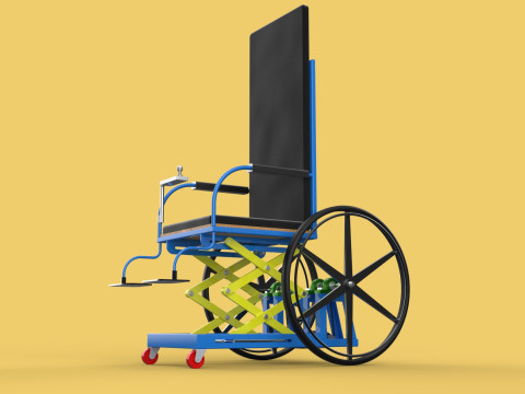 ELEVATING POWER ELECTRIC WHEELCHAIR ADJUSTABLE HEIGHT STANDING 3D Модель