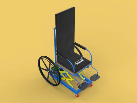 ELEVATING POWER ELECTRIC WHEELCHAIR ADJUSTABLE HEIGHT STANDING 3D Model