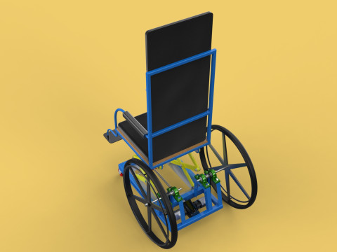 ELEVATING POWER ELECTRIC WHEELCHAIR ADJUSTABLE HEIGHT STANDING 3D Модель