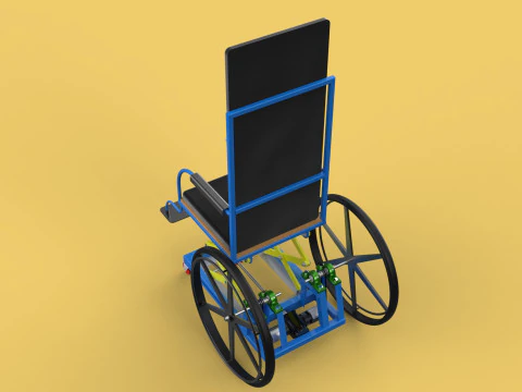 ELEVATING POWER ELECTRIC WHEELCHAIR ADJUSTABLE HEIGHT STANDING 3D Model