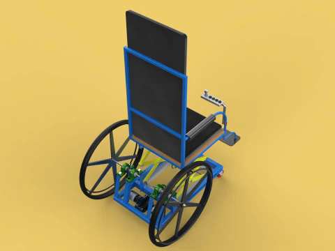ELEVATING POWER ELECTRIC WHEELCHAIR ADJUSTABLE HEIGHT STANDING 3D Model