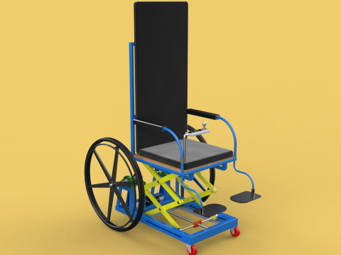 ELEVATING POWER ELECTRIC WHEELCHAIR ADJUSTABLE HEIGHT STANDING 3D Модель