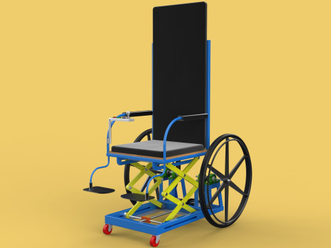 ELEVATING POWER ELECTRIC WHEELCHAIR ADJUSTABLE HEIGHT STANDING 3D Модель