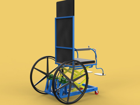 ELEVATING POWER ELECTRIC WHEELCHAIR ADJUSTABLE HEIGHT STANDING 3D Модель