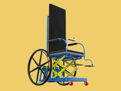 ELEVATING POWER ELECTRIC WHEELCHAIR ADJUSTABLE HEIGHT STANDING 3D Model
