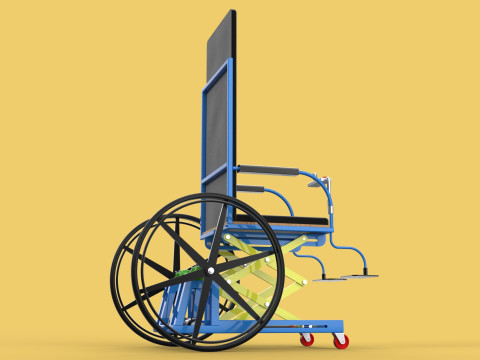 ELEVATING POWER ELECTRIC WHEELCHAIR ADJUSTABLE HEIGHT STANDING 3D Модель