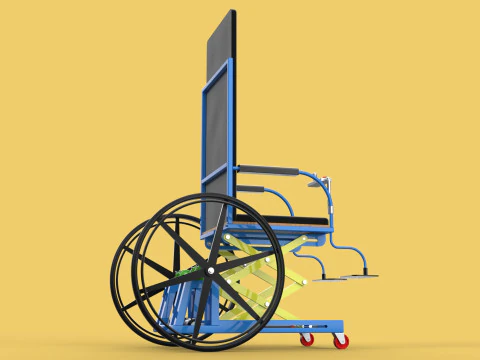 ELEVATING POWER ELECTRIC WHEELCHAIR ADJUSTABLE HEIGHT STANDING 3D Model