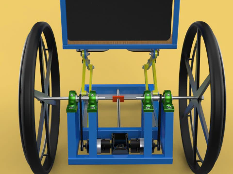 ELEVATING POWER ELECTRIC WHEELCHAIR ADJUSTABLE HEIGHT STANDING 3D Model