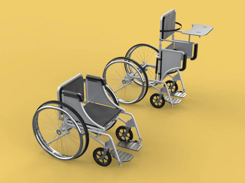 MANUEL AYAKTA AYAKTA ENGELLİ SPOR TEKERLEKLİ SANDALYE ELEKTRİKLİ 3D Model