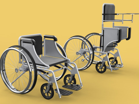 MANUAL STANDING STAND UP HANDICAPPED SPORTS WHEELCHAIR ELECTRIC Model 3D
