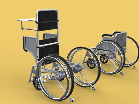 MANUAL STANDING STAND UP HANDICAPPED SPORTS WHEELCHAIR ELECTRIC Model 3D
