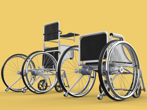 MANUAL STANDING STAND UP HANDICAPPED SPORTS WHEELCHAIR ELECTRIC Model 3D