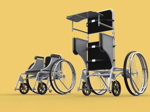 MANUAL STANDING STAND UP HANDICAPPED SPORTS WHEELCHAIR ELECTRIC Model 3D