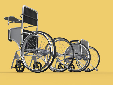 MANUAL STANDING STAND UP HANDICAPPED SPORTS WHEELCHAIR ELECTRIC Model 3D