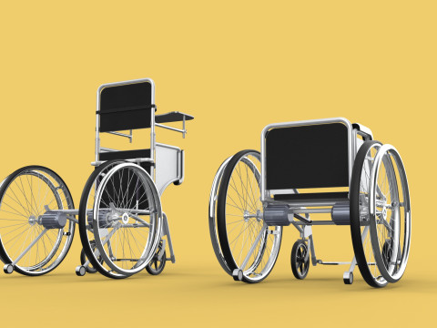 MANUAL STANDING STAND UP HANDICAPPED SPORTS WHEELCHAIR ELECTRIC Model 3D