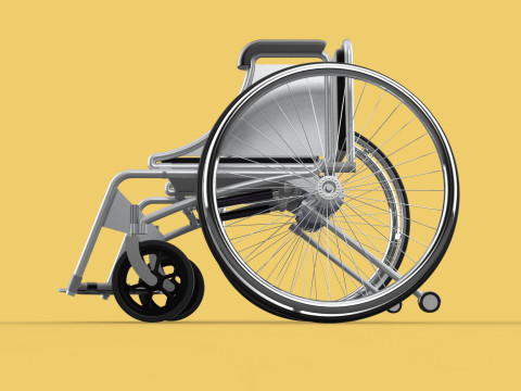 MANUAL STANDING STAND UP HANDICAPPED SPORTS WHEELCHAIR ELECTRIC Model 3D