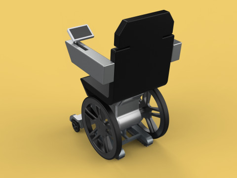 SMART WHEELCHAIR ELECTRIC AUTONOMOUS ROBOT CLIMBING STAIRS LIFT Model 3D