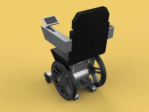 SMART WHEELCHAIR ELECTRIC AUTONOMOUS ROBOT CLIMBING STAIRS LIFT 3D Model