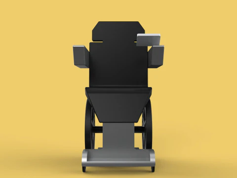 SMART WHEELCHAIR ELECTRIC AUTONOMOUS ROBOT CLIMBING STAIRS LIFT 3D Model