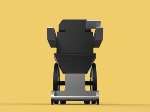 SMART WHEELCHAIR ELECTRIC AUTONOMOUS ROBOT CLIMBING STAIRS LIFT 3D Model