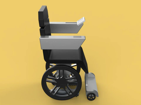 SMART WHEELCHAIR ELECTRIC AUTONOMOUS ROBOT CLIMBING STAIRS LIFT 3D Model