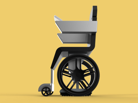 SMART WHEELCHAIR ELECTRIC AUTONOMOUS ROBOT CLIMBING STAIRS LIFT Model 3D
