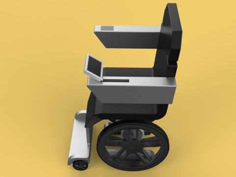 SMART WHEELCHAIR ELECTRIC AUTONOMOUS ROBOT CLIMBING STAIRS LIFT Model 3D