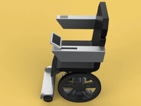 SMART WHEELCHAIR ELECTRIC AUTONOMOUS ROBOT CLIMBING STAIRS LIFT 3D Model