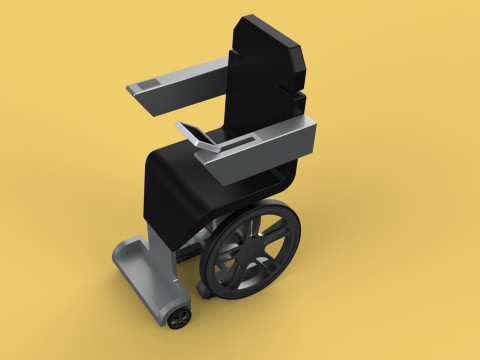 SMART WHEELCHAIR ELECTRIC AUTONOMOUS ROBOT CLIMBING STAIRS LIFT Model 3D