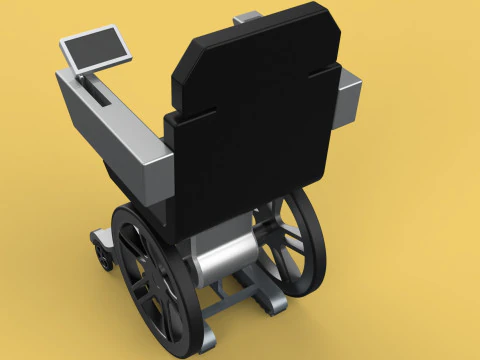 SMART WHEELCHAIR ELECTRIC AUTONOMOUS ROBOT CLIMBING STAIRS LIFT 3D Model