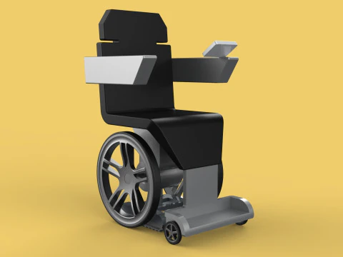 SMART WHEELCHAIR ELECTRIC AUTONOMOUS ROBOT CLIMBING STAIRS LIFT 3D Model