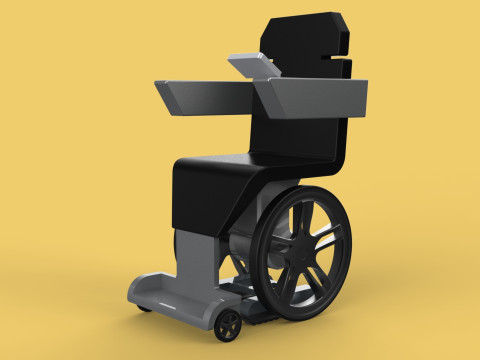 SMART WHEELCHAIR ELECTRIC AUTONOMOUS ROBOT CLIMBING STAIRS LIFT Model 3D
