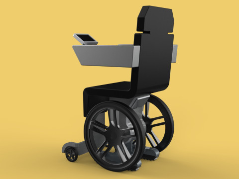 SMART WHEELCHAIR ELECTRIC AUTONOMOUS ROBOT CLIMBING STAIRS LIFT Model 3D
