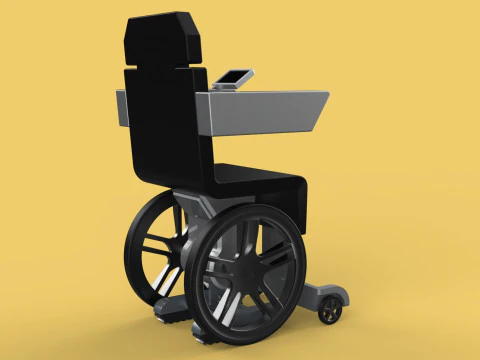 SMART WHEELCHAIR ELECTRIC AUTONOMOUS ROBOT CLIMBING STAIRS LIFT 3D Model