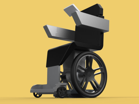 SMART WHEELCHAIR ELECTRIC AUTONOMOUS ROBOT CLIMBING STAIRS LIFT Model 3D