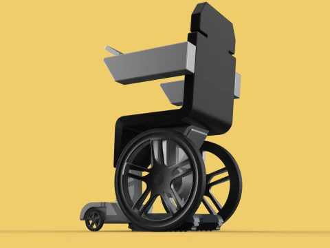 SMART WHEELCHAIR ELECTRIC AUTONOMOUS ROBOT CLIMBING STAIRS LIFT 3D Model