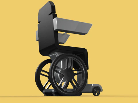 SMART WHEELCHAIR ELECTRIC AUTONOMOUS ROBOT CLIMBING STAIRS LIFT 3D Model
